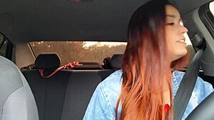 Motorista Pegs Masturbating Passenger in Car