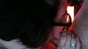 Amateur bbw with big tits sucks thestonedfoxs cock!