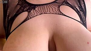 oh man, this chubby milf wife with her big pregnant belly and lactating boobs is teasing me for some hot sex