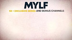 latina stepmom seduces stepson on sofa.