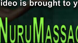 asian masseuse sucks cock during nuru massage