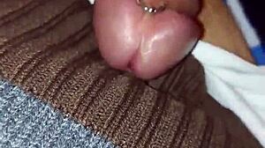 do you like piercings on my cute crossdressing thigh highs?