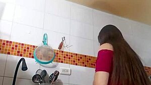 Colombian Latina Tia Puta Fantasizes Huge Cameltoe Masturbation In Leggings For Stepson