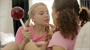 Teen Lesbians Explore First Time Pussy Licking And Fingering To Orgasm