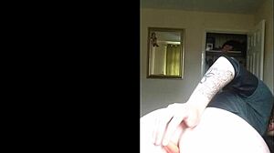 my dildo is in my tight teen ass, feels so good ahh