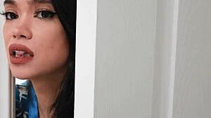 Perverted Stepmother Endures Intense Anal Pounding In Gym