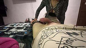 Latina Milf Rips Clothes for Quickie Creampie in Voyeur Wet Fuck