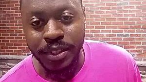 A private strip tease in warm weather