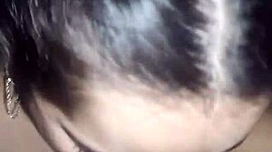 In the night, Brazilian teen Debora Prado with brown eyes takes her boyfriend's big cock for deepthroat oral. She gags on the monster in POV style.