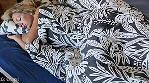 husband surprises wife with morning dick fuck leading to loud moans and cumshot