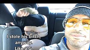 Busted boyfriend catches girlfriend flashing outdoors