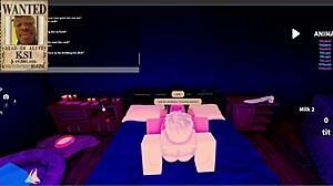 Dream Goth Mommy Rides Big Cock in Roblox Condo