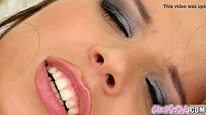 adorable european teen peaches shoves toys deep into her shaved pussy and tight ass for double penetration orgasm in solo masturbation