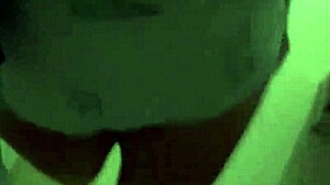 Huge Slut Bent Over for Anal in Store Bathroom with Lover