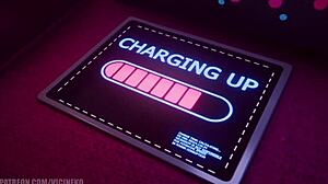 Bold Animation of Melody Vicineko Handling Monster Cock with Handjob and Cum in Mouth