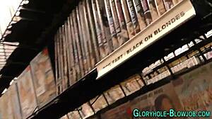 Slut's Emotional Gloryhole Creampie Experience