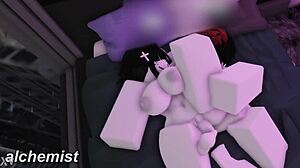 Whore fucked in new condo with big tits goth