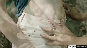 Man, that thing from the lake is still hungry for some wild 69 action with these babes and their big tits