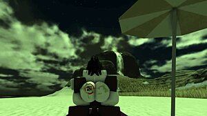 Bitch Gets Fucked Hard by Black Guy on the Beach with Big Tits and Ass Creampie