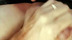 french amateur in red satin leopard bodysuit and heels