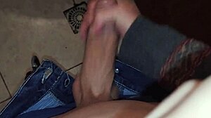 skinny girl masturbates pov while boss watches from room.