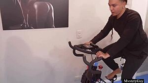 Dirty Blonde With Big Tits In Naughty Gym Fantasy With Three Guys