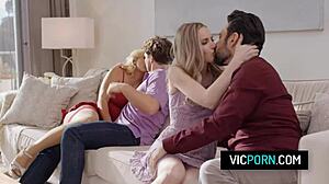 Scarlett Sage and Carlita Ray star in swingers foursome