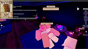 Dream Goth Mommy Rides Big Cock in Roblox Condo