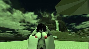 Bitch Gets Fucked Hard by Black Guy on the Beach with Big Tits and Ass Creampie