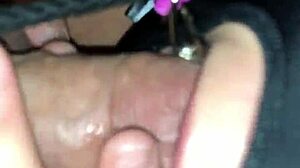 sucking on a lollipop