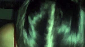 In the night, Brazilian teen Debora Prado with brown eyes takes her boyfriend's big cock for deepthroat oral. She gags on the monster in POV style.