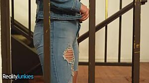 can gizelle blanco handle a messy facial after lingerie?