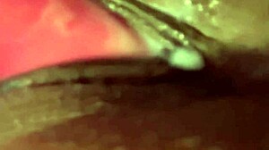 Ebony pussy moaning during vibrator fucking orgasm squirting masturbation