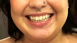 dessa enjoys a quick oral session backstage with a facial.