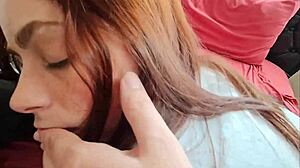 Petite red head Renee Rose in doggystyle