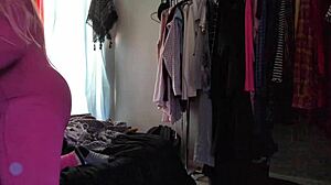 Trying On This Stretchy Pink Bodysuit!