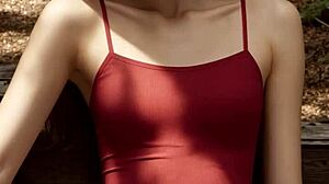 Girls In Underwear Hanging Out At Cabin In Woods