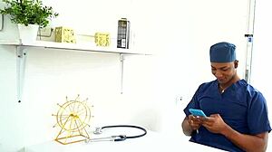 horny blonde goes to the doctor looking for something big and black - boris jackson y karensleent