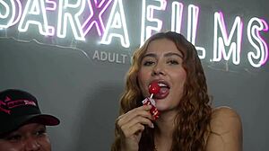 Colombian Model Aleja Buitrago Gets Horny On Podcast - Sara Films. Wet Pussy Orgasms With Big Ass.