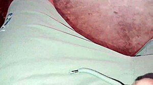 in the small hut, husband fucks his wife passionately.