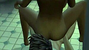 Romantic Leather Ep11 - Sexual Fantasy Showers with Latina in Bathing Scene!