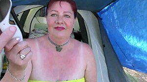 Trashy Kiwi Milf Displays in Public Park