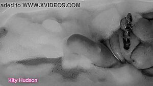 I play with my toy in the bath