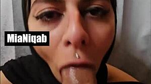 Mia Niqab Ball Licking Deepthroat Blowjob Compilation