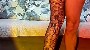 Mature Couple Shares Beautiful Lingerie Sex in Homemade Video with Cute Wife in Stockings