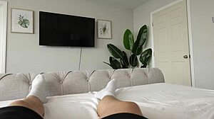 my step sis alexa chains needs help stretching ass