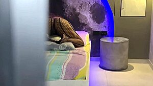 Horny big-ass stepmother discovered masturbating on pillow until dripping orgasm