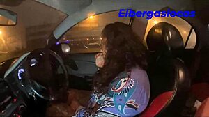 Girlfriend's Oral in Car After Party Excitement