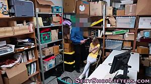 shoplifting teen 18+ gets caught and sprayed