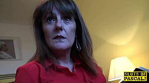 oh, religious mature sub in heels and stockings gets ravaged with spanking!